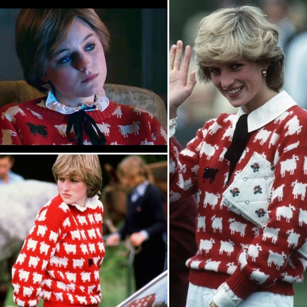 Princess Diana Classic Sheep Sweater! The Crown 🐑